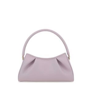 Elleme Women Lilac Leather Dimple Moon Shoulder Bag